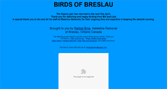 Desktop Screenshot of birdsofbreslau.com